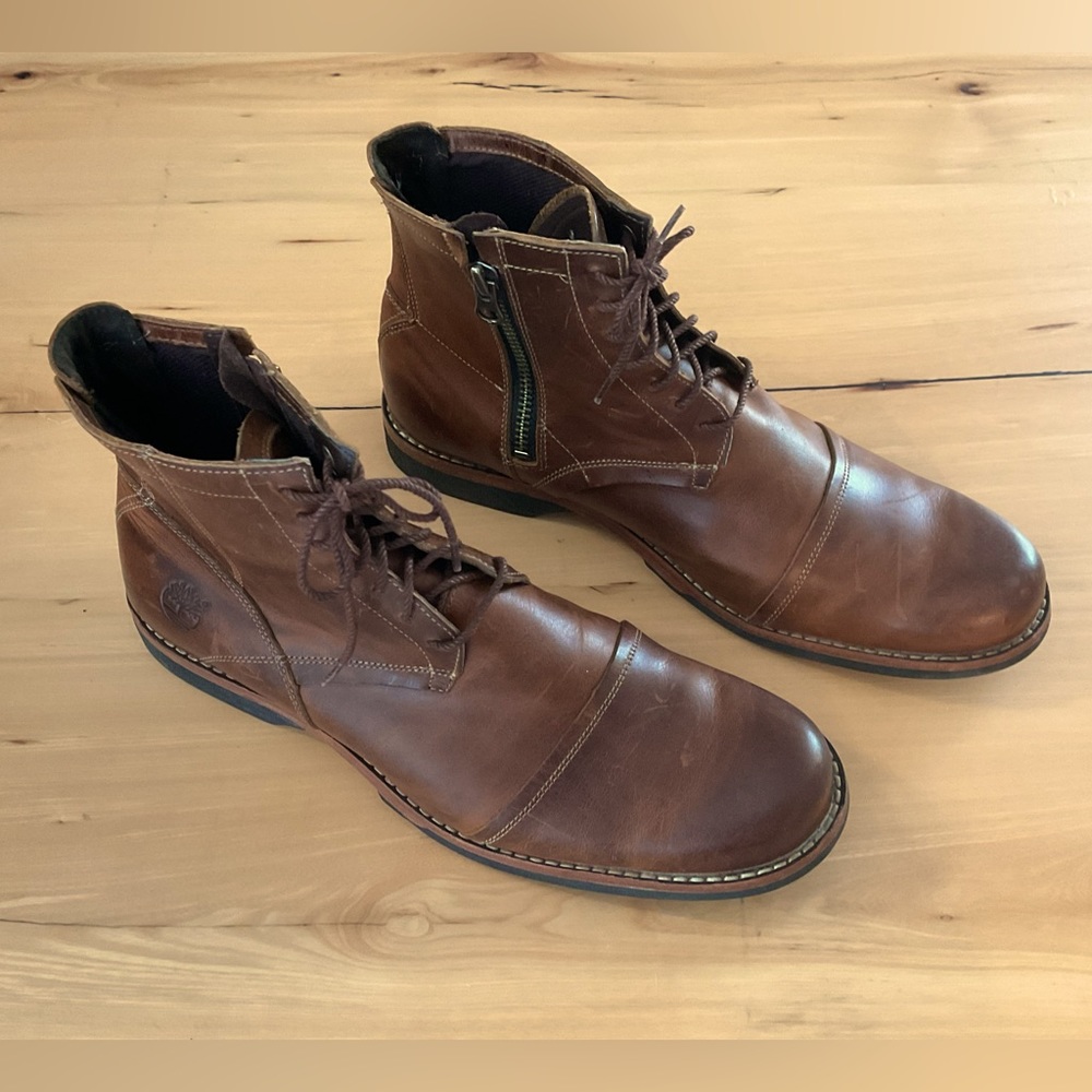 TIMBERLAND LEATHER CITY BOOTS MEN’S 10